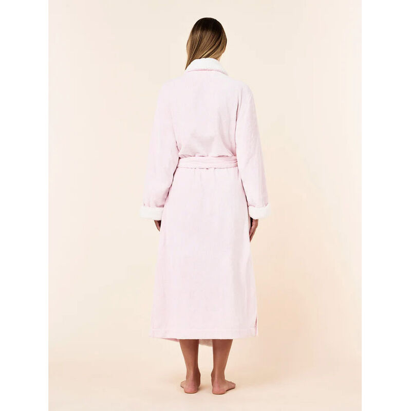 Papinelle Plush Sherpa Robe & Sleep Mask image number 3